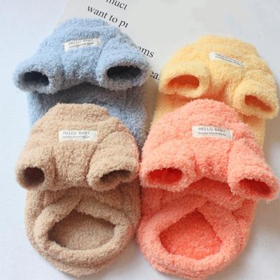 Winter Hund Warme Kleidung Haustier Hund Pullover für Kleine Hunde Plüsch Hundemantel Weiche Welpenjacke Chihuahua Bichon Kleidung Katzenkleidung