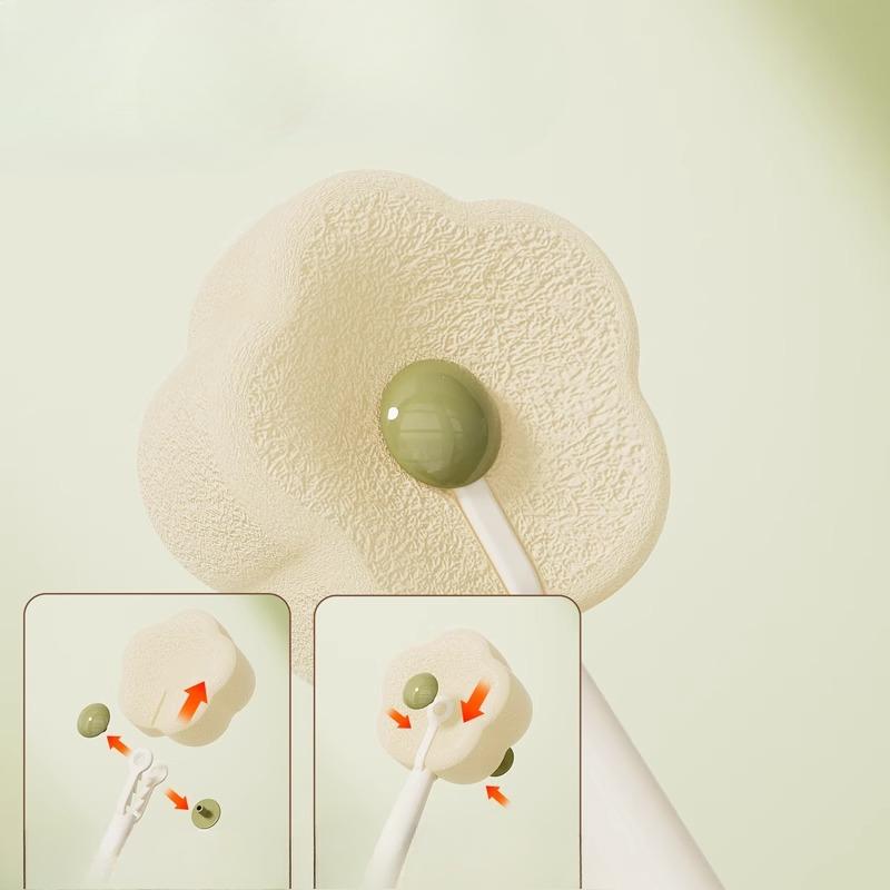 Cepillo con ventosa Hogar Cocina Tres en uno Mango largo Biberón Vaso de agua Recipiente Cepillo de esponja Cepillo de limpieza portátil