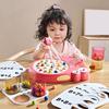 Dinosaur Children Clip Number of Beads Toy Chopstick Training Machine Animal Chopsticks Trainer Earl
