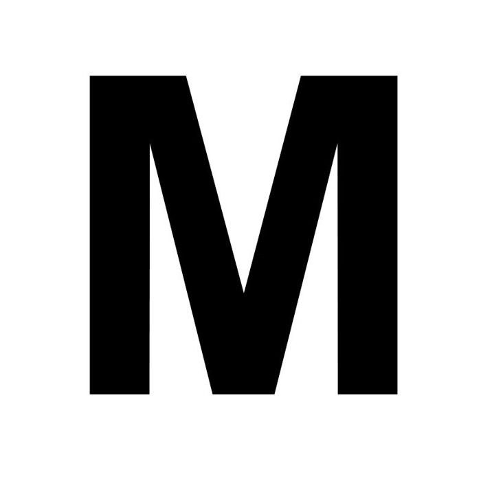 MDF Wooden Capital Letter M To Decorate - 8 Cm