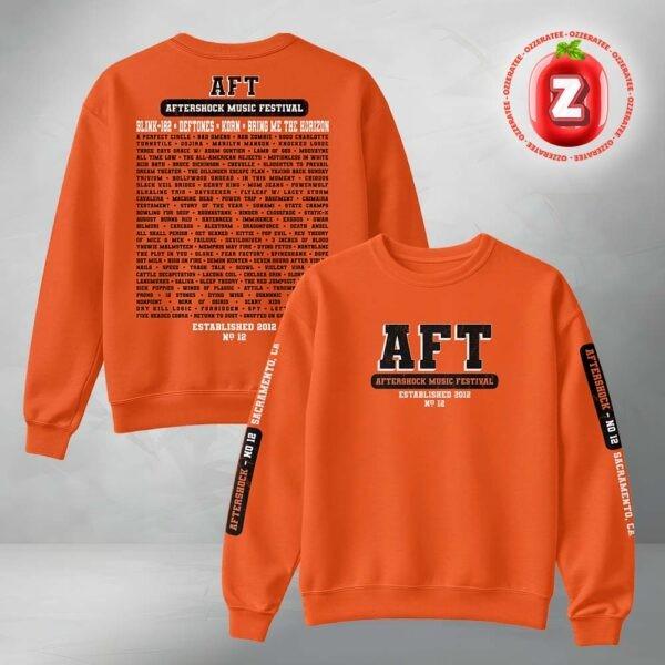 

Aftershock Festival 2025 EST 2012 Orgnge Crewneck All Over Print Sweater Unisex T-Shirt XXXL