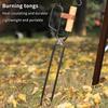 Feuerzange Kohlenzange Metall Holz Grillzange Hitzebeständig Kohlegreifer Outdoor Picknick Kaminzange