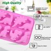Dinosaur Jello Silicone Mold Chocolate Dino Treats For Kids Birthday Party Candy Crayon Cute Soap Cupcake Topper Decorating Tool