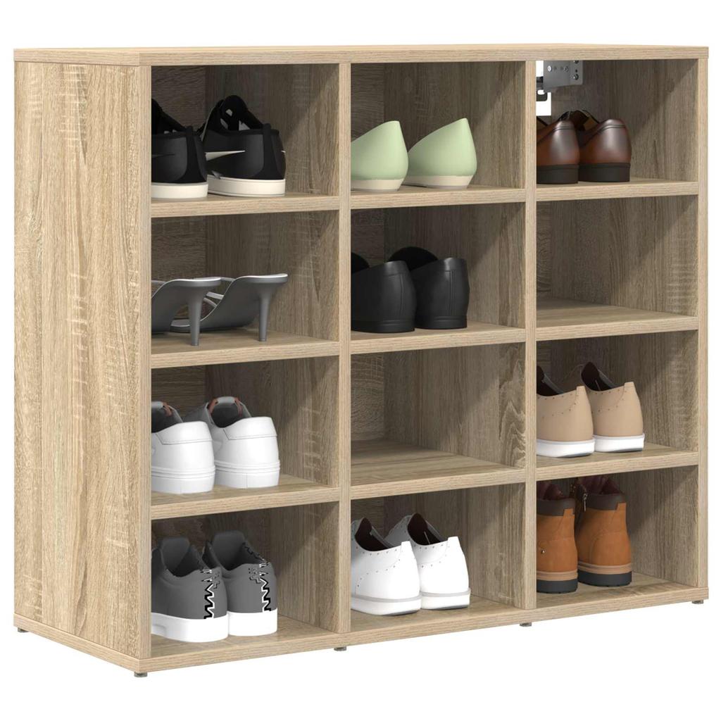 Shoe Cabinet in Sonoma Oak 77.5 x 30 x 67 cm Particleboard