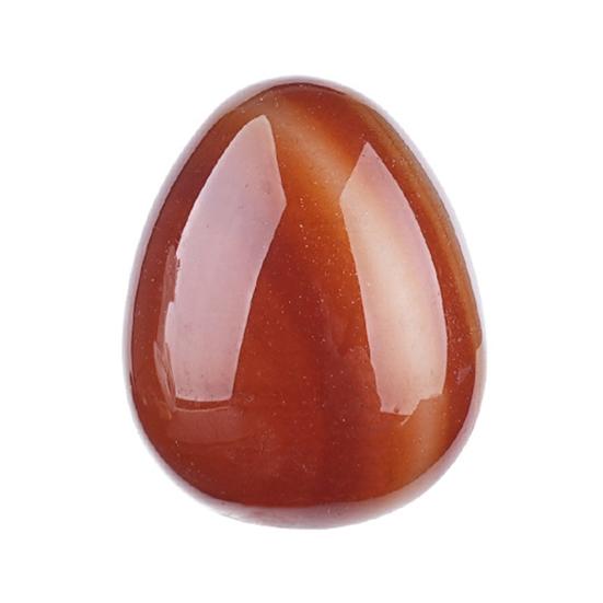 

Micro Landscape Ornaments with Egg Shape Polished Natural Stone Colorful Decorative Table Decoration for Easter W