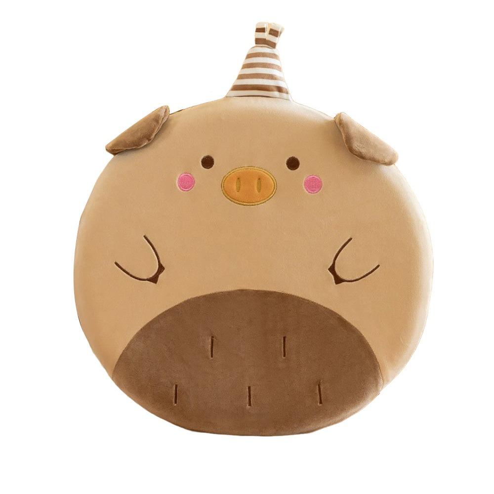 

Толстый татами коврик мультфильм животное собака кошка сиденья плюшевые игрушки для офиса студенческого общежития автомобиля Pig