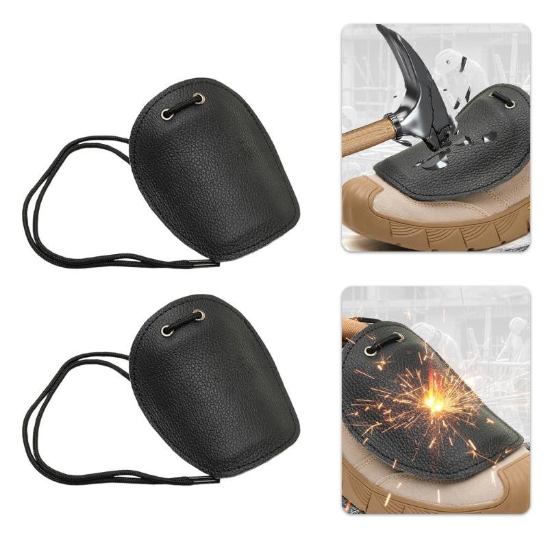 Heat Resistant Welding Shoe Cover Leather Welding Boot Protector For Metalworking Glass Manufacturing Industrial Work