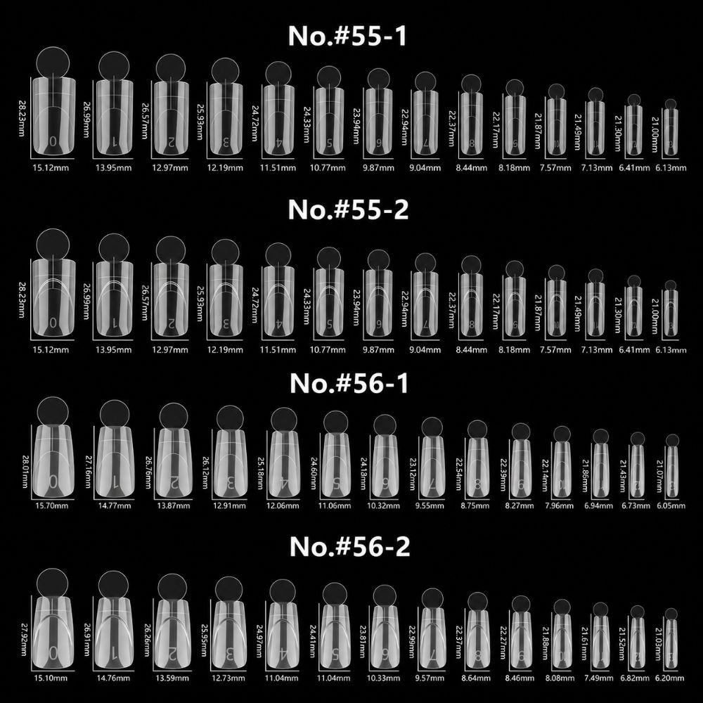 Quick Extension French Nail Dual Forms 14 Sizes Acrylic Nail Art Mold  Nail Art