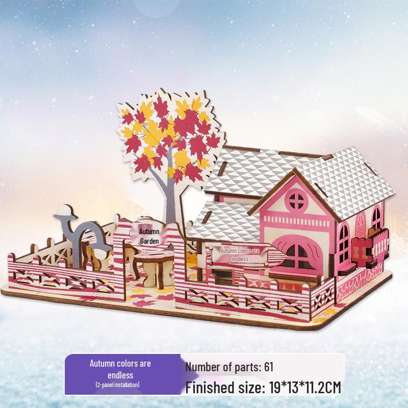 

3D деревянная головоломка-комплект для детей и взрослых - развивающая игрушка и подарок