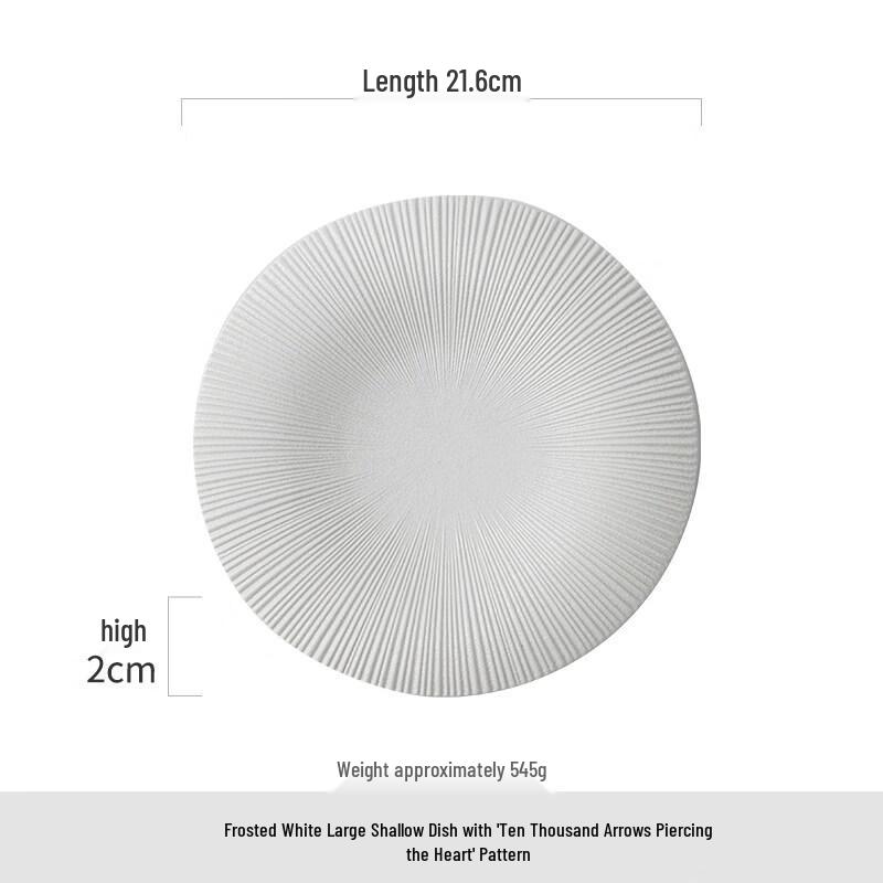 Minimalist Ceramic Round Dinner Plate