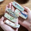 3pcs Ceramic Chopstick Rest, Small Spoon Fork Holder Stand for Home Restaurant, Kitchen Tableware Accessory