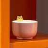 Digital Alarm Clock Clocks USB Powered Cats Teacup ABS Easy to Read LED Night Light for Desk