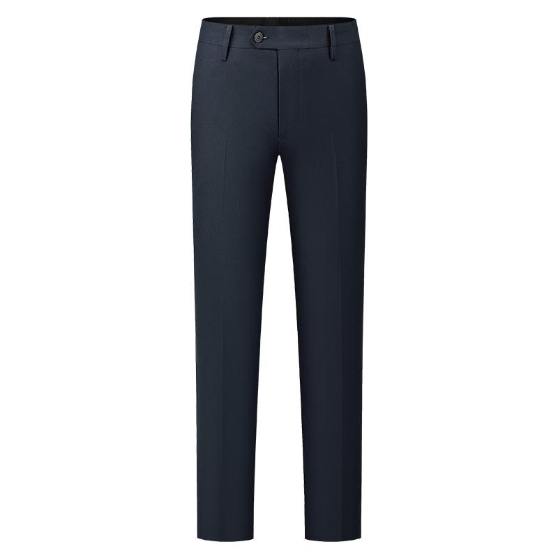 

Men s 100% Wool Adjustable Waist Thin Suit Pants 100