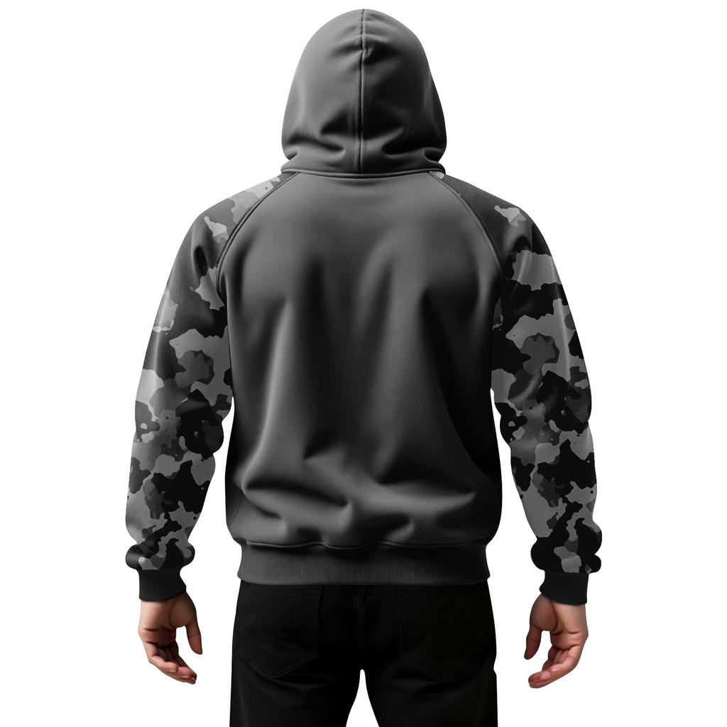 Men's Camouflage Sweatshirt Hoodie Men's Sports Large Size Casual Sweatshirt