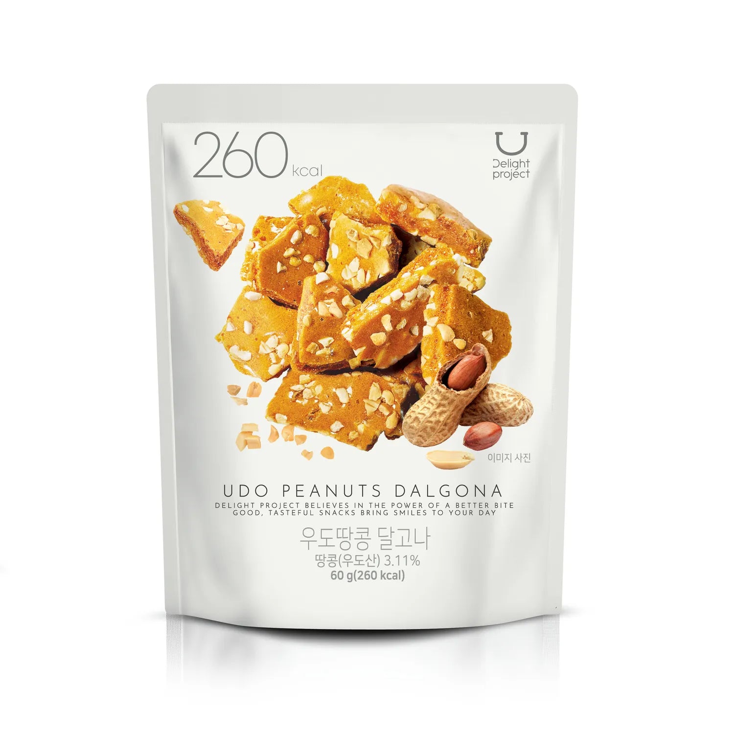DELIGHT PROJECT Jeju Udo Peanut Dalgona 60g/8bag Peanut Dalgona 60g/8bag