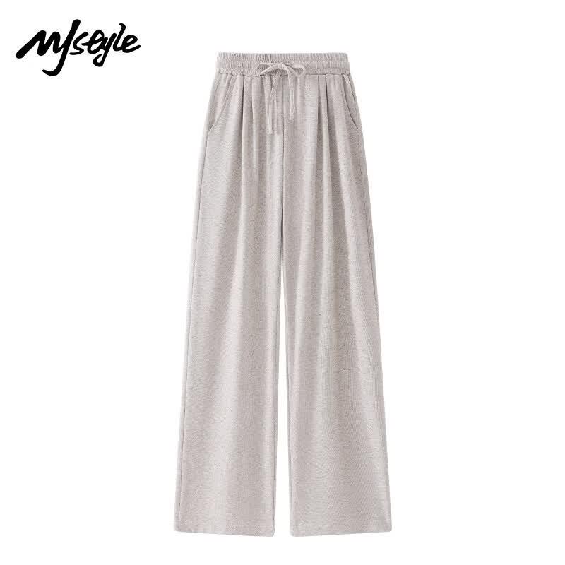 MJ STYLE Women s Wide-Leg Straight Casual Pants S