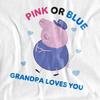 Peppa Pig Unisex Adult Pink Or Blue Grandma Pig Loves You T-Shirt