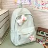 School Bag, School Bag, Female Ins Style, Simple and Light Campus, Korean Version of Versatile Mori Series Chugao Backpack