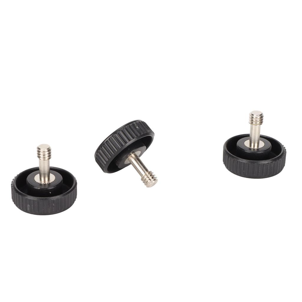 3PCS 1 4in Male Female Socket Screw Adapter Thumb Knob Quick Release for Camera Flash Bracket