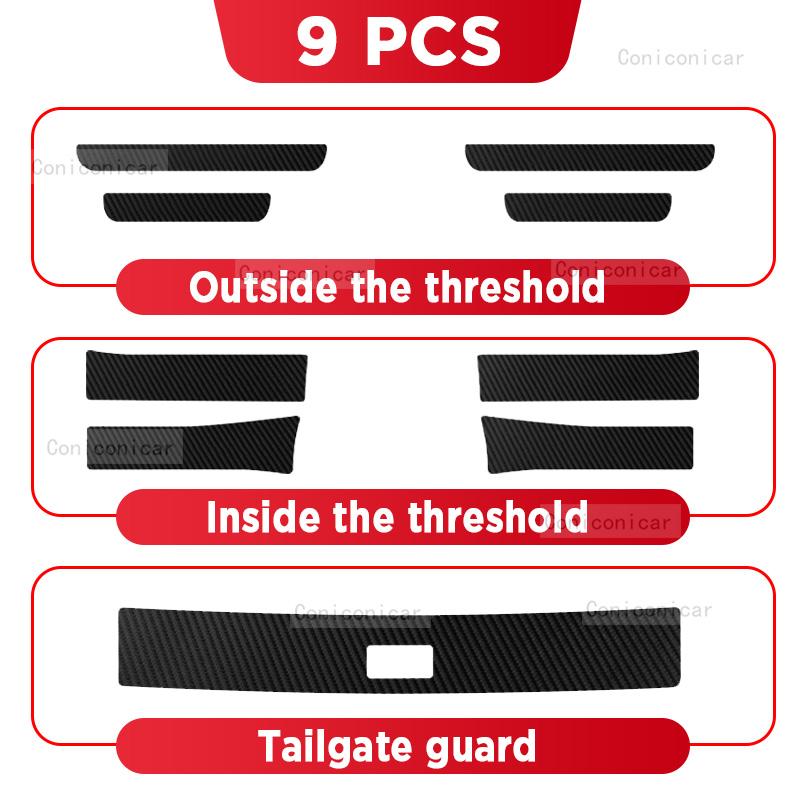 Car Carbon Fiber Door Sill Sticker For GAC AION V 2025 Threshold Pedal Anti-scratch Interior Decoration Accessories