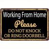 Vintage Metal Tin Sign Home Office Door Wall Decor Plaque