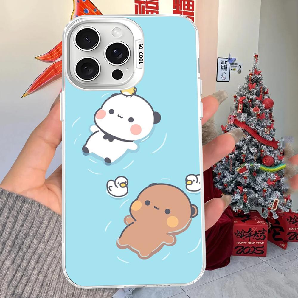 Cute BuBu DuDu Phone Case For iPhone 16 15 14 13 12 11 Pro Max X XR XSMAX 8 7 Plus Matte Shockproof Back Cover