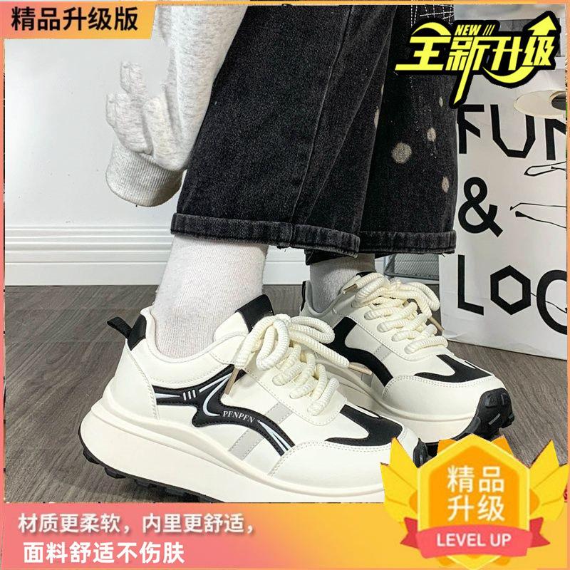 Spring 22 new lightweight sports shoes show feet, small students soft soles, lightweight dad shoes trend 35