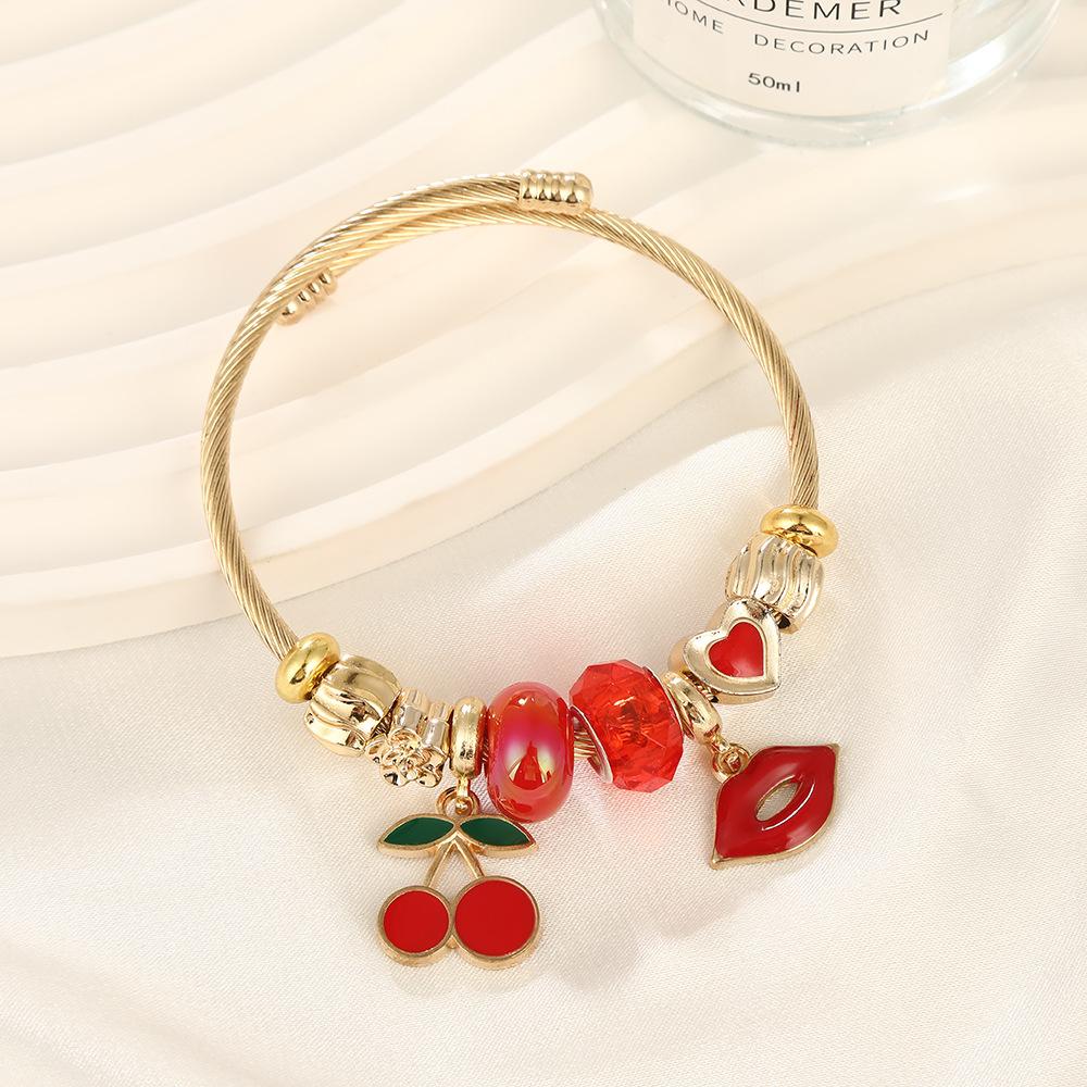 

Adjustable Opening Stainless Steel Bracelet Fashion Jewelry for Women Men Versatile Personality Gift diameter 6cm