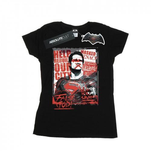 DC Comics Womens/Ladies Batman v Superman False God Cotton T-Shirt