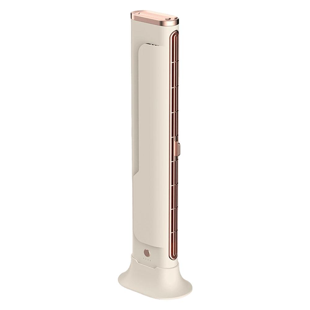 Bladeless Fan Space-Saving Air Condition Fan 3 Speed Quiet Desktop Cooling Fan Adjustable Vents Oscillating Fan for Bedroom Home