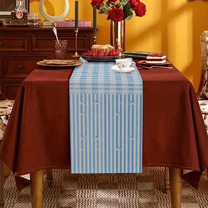 Vintage Curve Pattern Table Runner, Minimalist Table Decor for Home & Party Women's Clothing