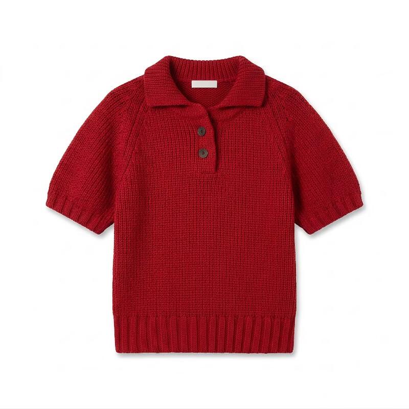 ZOSOUL Women's Long-Sleeve Knit Polo Pullover