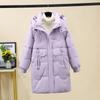 Down Padded Jacket Women's Winter 2025 New Cotton Jacket Mid-length Korean Version Loose Hooded Thickened Warm Jacket Padded Jacket