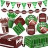 Rugby Birthday Party Decor Set - Super Bowl Fan Banners & Ornaments