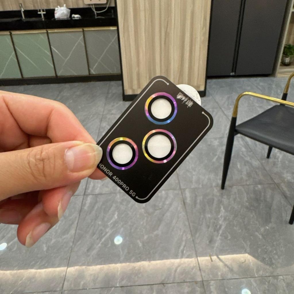 For Honor Magic V Flip 2 Metal Ring Tempered Glass Camera Lens Protector For Honor 400 Pro Lite Positioning Protective Lens Film