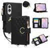Crossbody Long Lanyard Zipper Cards Solt Wallet Leather Case for Samsung Galaxy Z Fold8 Fold 8 Wide Shockproof Book Stand Cover