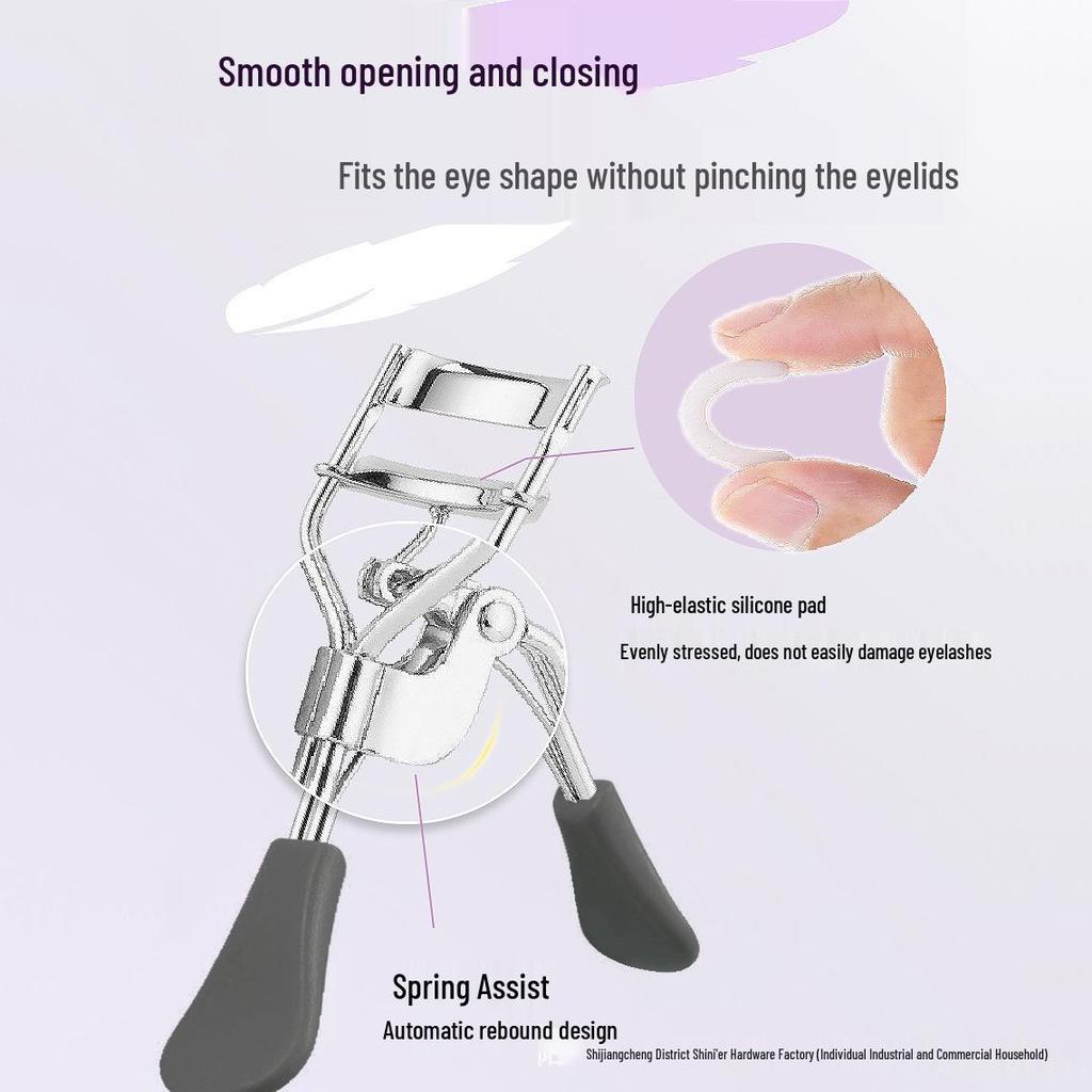 Macaron Colored Partial Eyelash Curler - Long-lasting, Easy-to-Use Stainless Steel Duckbill Design for Beginners