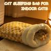 Plush Cat Sleeping Bag 360°Wrap Pet Nest Cozy Pet Snuggle Sack