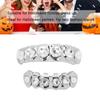 Upper Lower Shining Hip Hop False Teeth Set Halloween Festival Teeth Decoration Brace