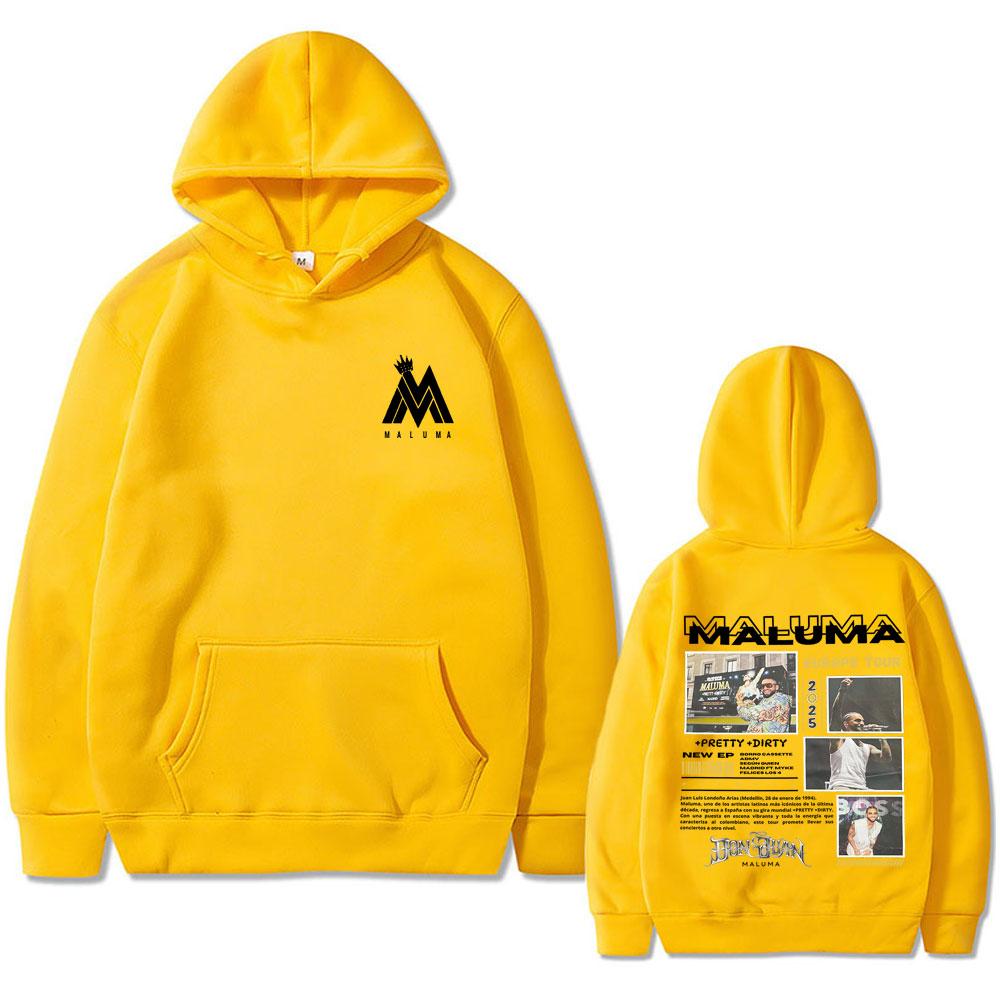 Rapper Maluma Europe Tour Hoodie Men'S Fashion Oversized Hooded Sweatshirts Men Women Casual Hip Hop Pullovers Streetwear