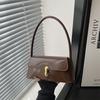 Personalisierte trendige Baguette-Tasche, neues Schloss, modische Retro-Achseltasche, tragbare quadratische Schultertasche