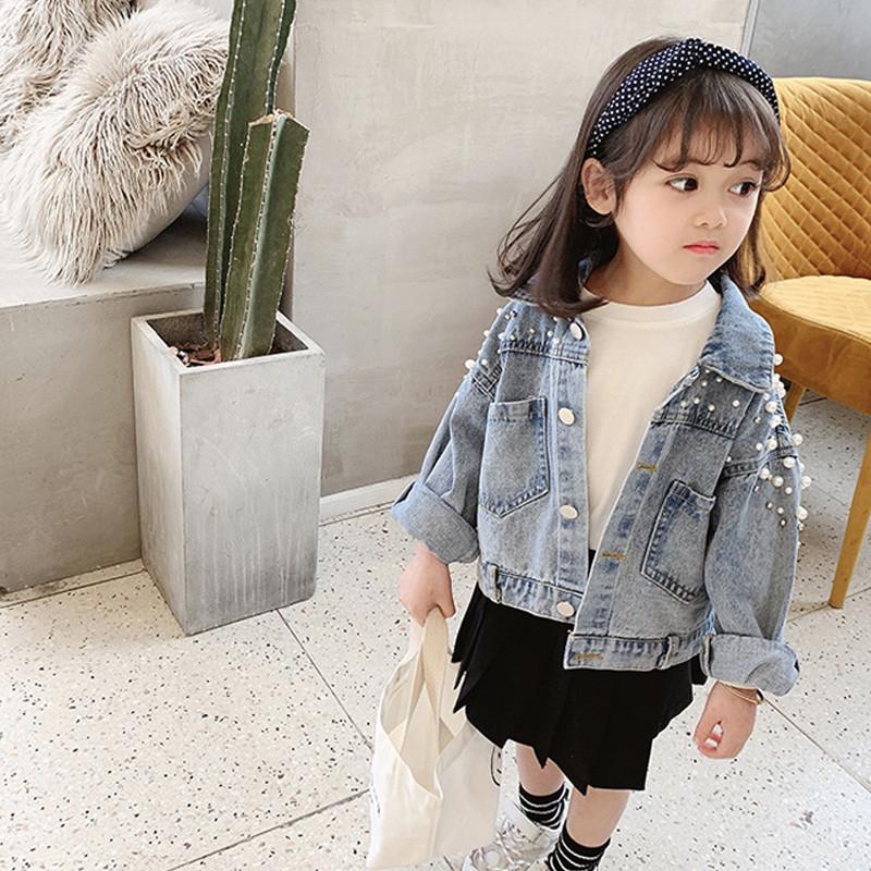 Down Collar Girl Denim Jacket 