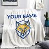 Custom Name,Leicester City FC Printed Flannel Blanket, soft throw for bedroom sofa, washable, Christmas present, great gift.