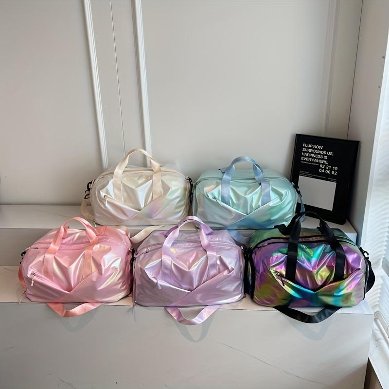 Damen Sport- und Reisetasche mit großem Fassungsvermögen - Sport-Tote aus Nylon mit Schuhfach, verstellbarem Riemen, ideal für Fitness, Reisen, Geschäftsreisen