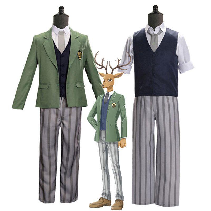 Beastars Anime Louis Cosplay Costume Wolf Rui Deer School Uniform Academy Suit