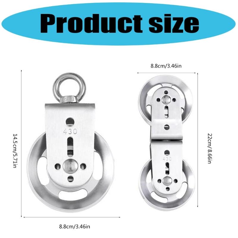 Quick Install Workout Pulley Heavy Duty Gym Pulley Strength Training Quiet Bearing Wheel Home Gyms Equipment Accessories