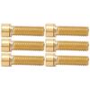 6 Stück M8x25mm Headset-Vorbauschraube Lenkerbolzen Titanlegierung Fahrrad-Ersatzteil Zubehör Golden
