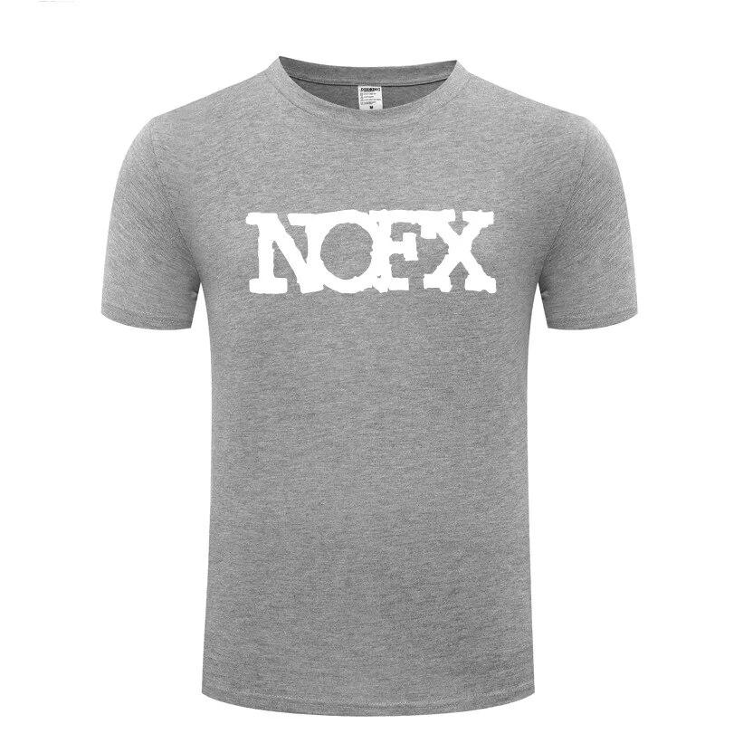 Hudba Punk Rock Trička NOFX Unisex Hip Hop Krátký rukáv O Výstřih Bavlněné Unisex tričko Cool Funny Streetwear Top Tričko Velká velikost Léto