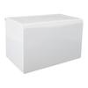 Toilet Paper Holder with Shelf Space Aluminum Waterproof Wall Mounted Tissue Roll Holder Box for Bathroom Kitchen White