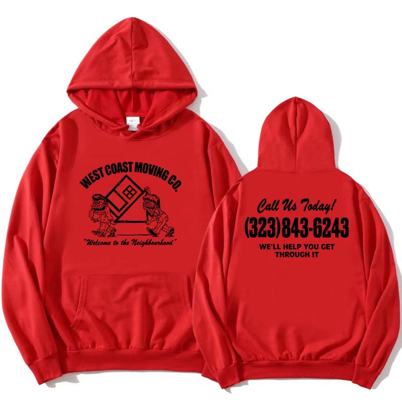The Neighbourhood Band NBHD Hoodies Welcome To The Neighbourhood 323-THE-NBHD Sweatshirt Long Sleeve Hooded Pullovers Female Top XS
